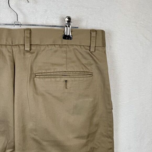 Dockers Signature Khaki Classic Fit Trousers Tan Pants Beige Chino Size 34x36 - Picture 5 of 10